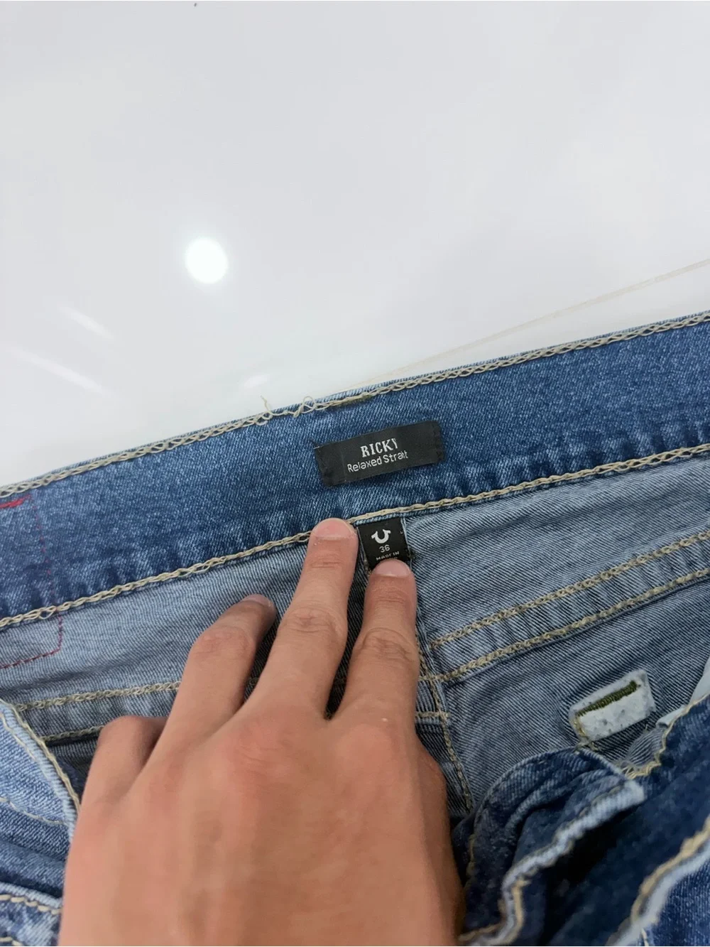 Vintage True Religion Ricky Relaxed Straight Jeans